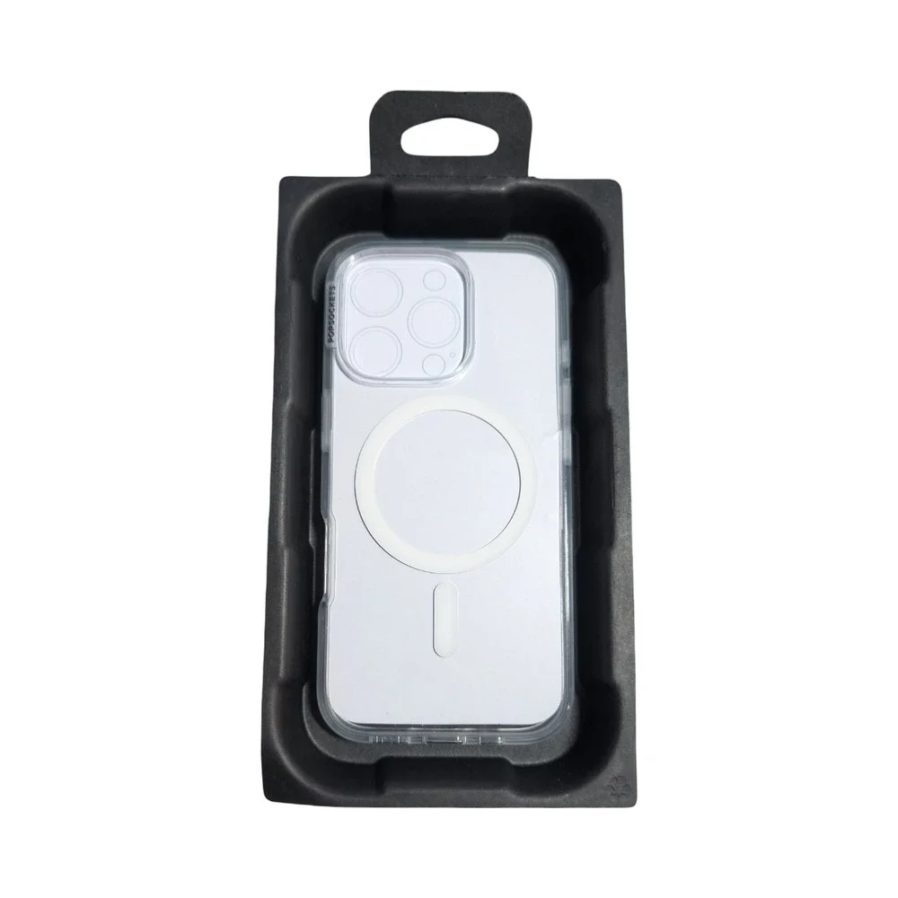 A1-O‎ PopSockets PopCase w/Magsafe for Apple iPhone 16 - Clear